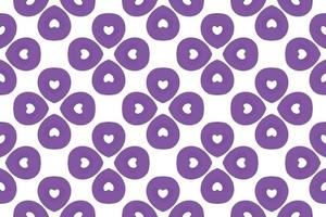 Abstract Pattern purple gradient heart gift wrapping paper vector