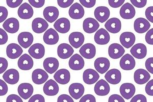 Abstract Pattern purple gradient heart gift wrapping paper vector