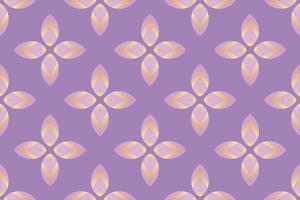 Pattern flower petals style retro purple gradient vector illustration