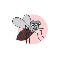 vector de plantilla de icono de mosquito insecto