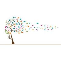 Tree branch vector ilustration design