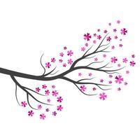 Tree branch vector ilustration design