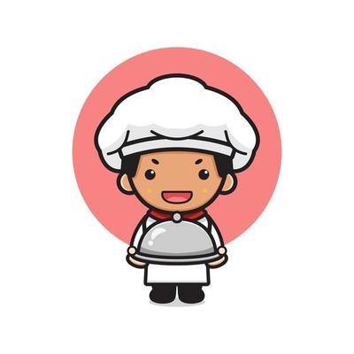 Cute chef boy cartoon character 4235198 Vector Art at Vecteezy