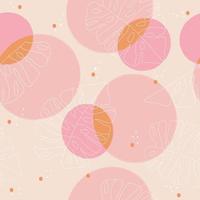 Abstract leaves on pastel different shape modern background vector