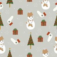 Seamless simple and elegant Christmas pattern backgroun vector