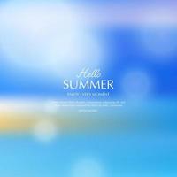 summer background, blurred toropical summer backdrop vector