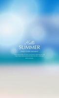 summer background, blurred toropical summer backdrop vector