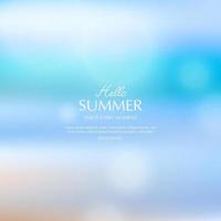 summer background, blurred toropical summer backdrop vector