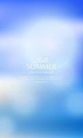 summer background, blurred toropical summer backdrop vector