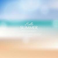 summer background, blurred toropical summer backdrop vector