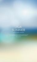 summer background, blurred toropical summer backdrop vector