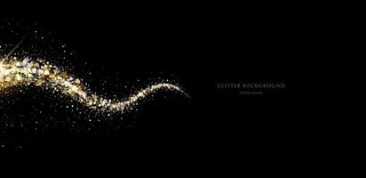 glitter background, luxury gold stardust light vector