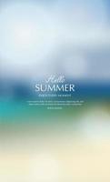 summer background, blurred toropical summer backdrop vector