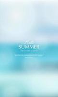 summer background, blurred toropical summer backdrop vector