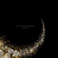 glitter background, luxury gold stardust light vector