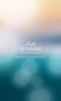 summer background, blurred toropical summer backdrop
