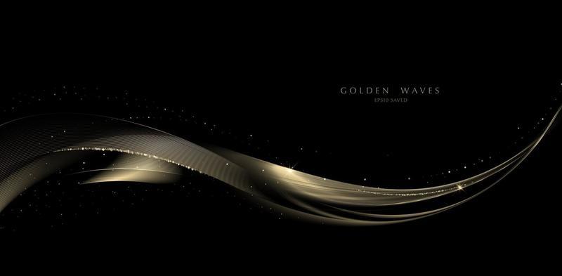 Gold Wave Vector Art, Icons, and Graphics for Free Download