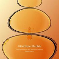 oil drops on a water surface abstract background. vector