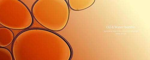 oil drops on a water surface abstract background. vector