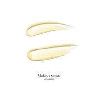 cosmetic cream smear isolated on white background. vector