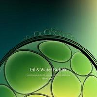 oil drops on a water surface abstract background. vector