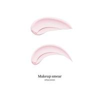 cosmetic cream smear isolated on white background. vector