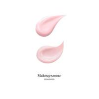 cosmetic cream smear isolated on white background. vector