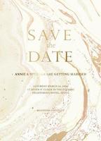 Marble wedding invitation cards set. vector