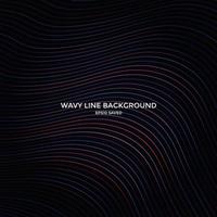 wavy line background, abstract line pattern vector