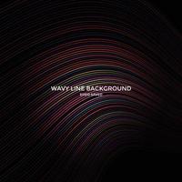 wavy line background, abstract line pattern vector