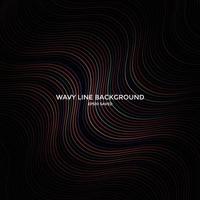 wavy line background, abstract line pattern vector