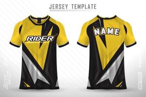 Sports jersey and t-shirt template sports jersey design vector mockup.