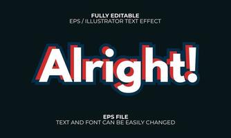 simple retro editable text effect vector