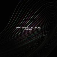 wavy line background, abstract line pattern vector
