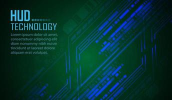 Fondo de concepto de tecnología futura de circuito cibernético vector