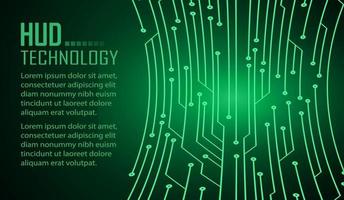 Fondo de concepto de tecnología futura de circuito cibernético vector