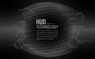 Fondo de concepto de tecnología futura de circuito cibernético vector