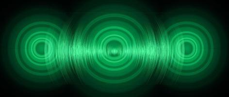 Sound waves oscillating dark light vector