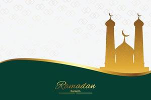 islamic background with msoque and moon vector