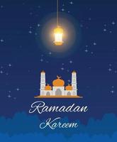 diseño de vector de ramadan kareem islámico de fondo descarga gratuita