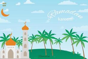 ramadan kareem fondo ilustración descargar arte vector