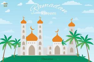 ramadan kareem design backround vector