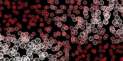 Dark Red vector pattern with magic elements.