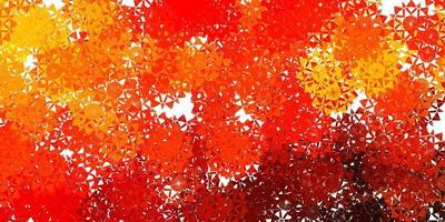 Light Orange vector texture with bright snowflakes.