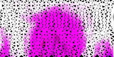 patrón poligonal de vector púrpura claro, rosa.