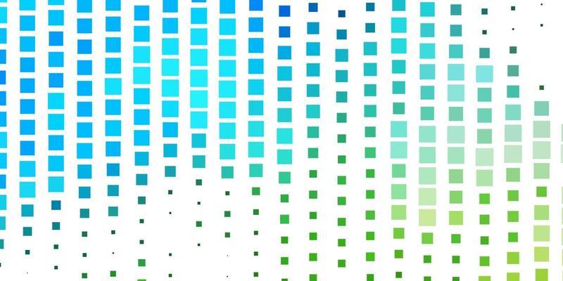 Light Blue, Green vector backdrop with rectangles.