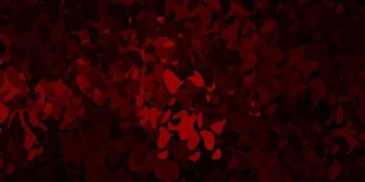 Dark red vector pattern with abstract shapes.