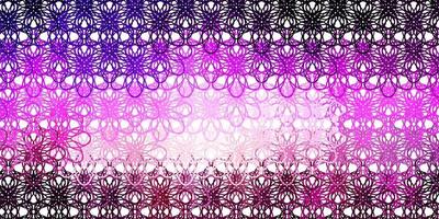 Light Purple, Pink vector backdrop with bent lines.