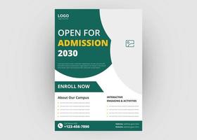 School admission flyer template