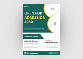 School admission flyer template